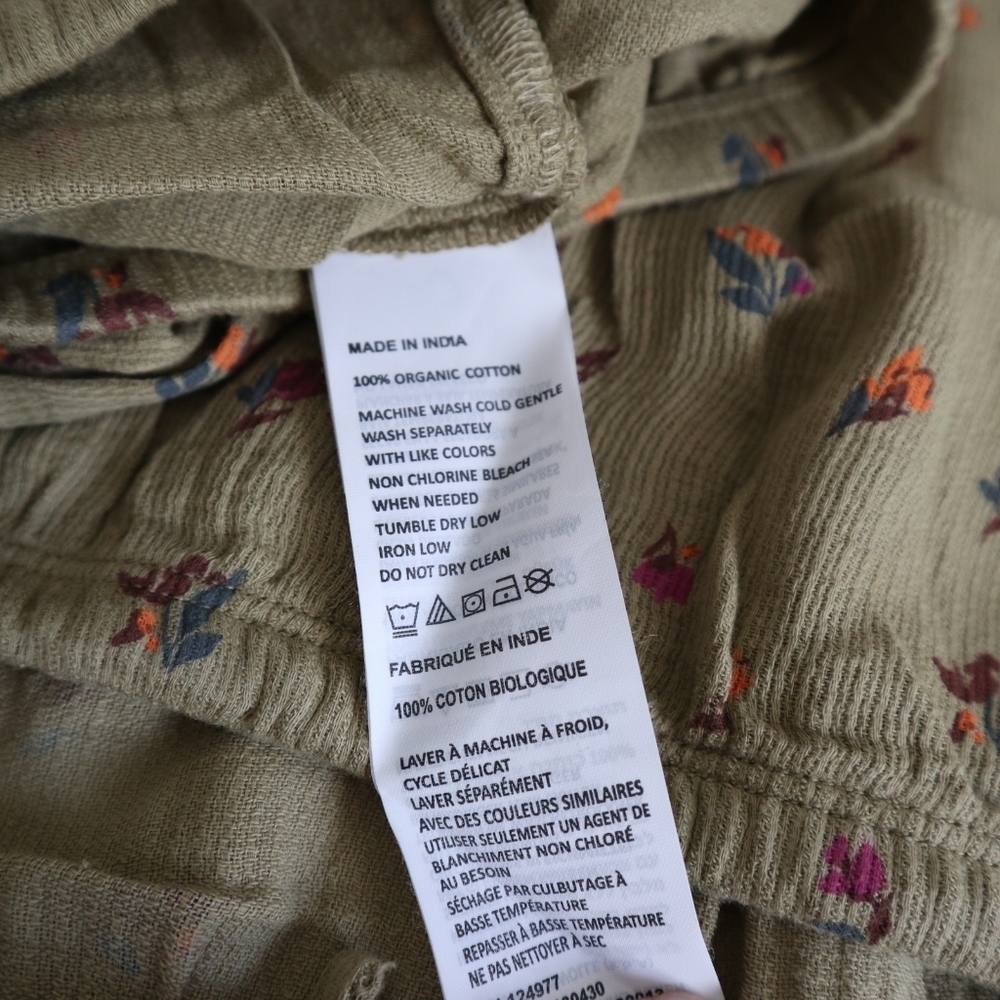Prana Women's Size XL Little Palm Cami Sweet Grass Meadow Floral Cotton Top NWT - Picture 12 of 13